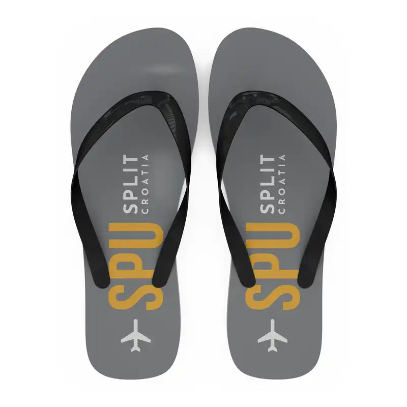 Split Airport (SPU) Slippers & Flip Flops - Slippers - Flip Flops - Code - Gray