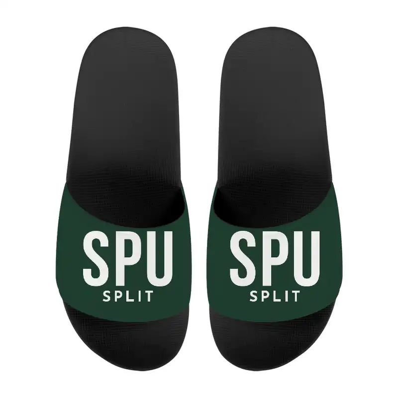 Split Airport (SPU) Slippers & Flip Flops - Slippers - Sport - Code - Dark Green