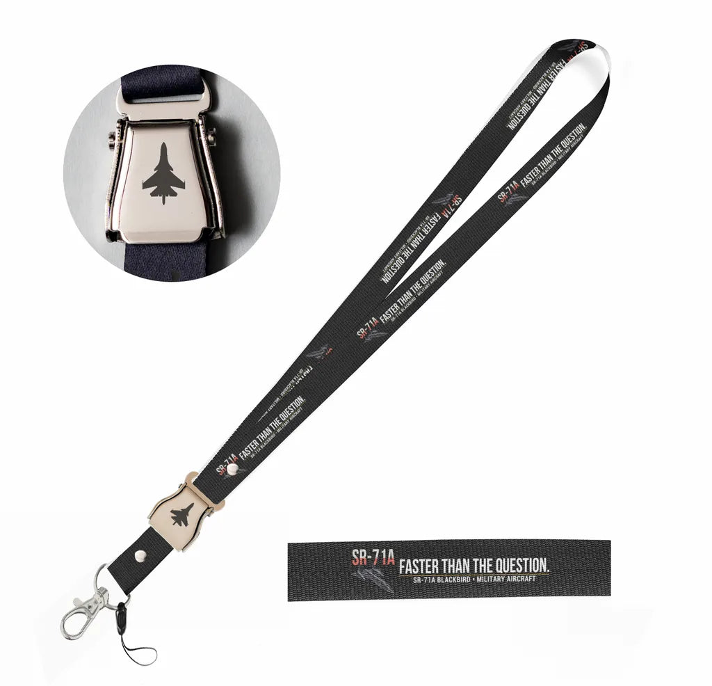 SR-71A Blackbird seat belt lanyard - black