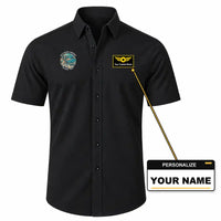 Thumbnail for Salvador - Deputado Luis Eduardo Magalhaes International Airport (SSA) Shirts - Short Sleeve Shirt - Badge - Black + NAME