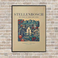 Thumbnail for STELLENBOSCH - Poster - Canvas Framed - Beige