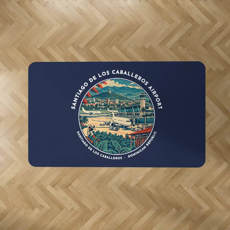 Santiago Cibao International Airport (STI) Carpets - Carpet Rectangle - Badge - Dark Blue