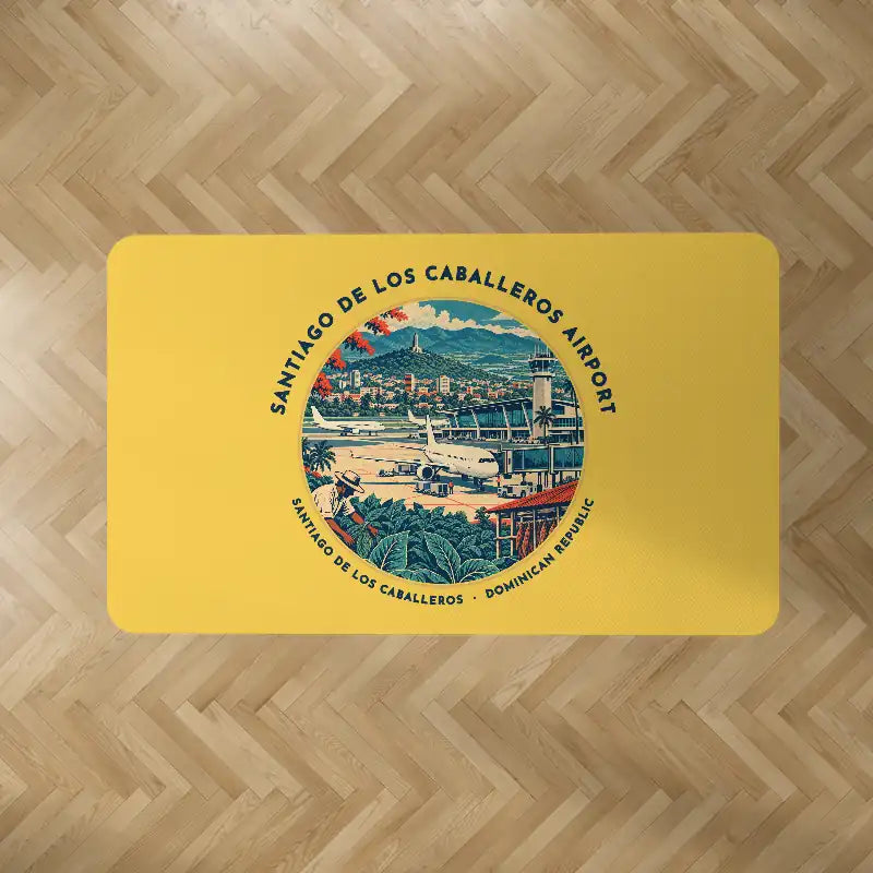 Santiago Cibao International Airport (STI) Carpets - Carpet Rectangle - Badge - Yellow