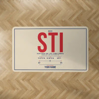 Thumbnail for Santiago Cibao International Airport (STI) Carpets - Carpet Rectangle - ID Tag + Name - Beige