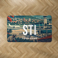 Thumbnail for Santiago Cibao International Airport (STI) Carpets - Carpet Rectangle - Scene + Name