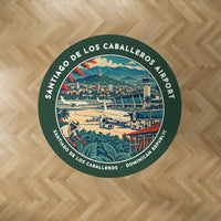 Thumbnail for Santiago Cibao International Airport (STI) Carpets - Carpet Round - Badge - Dark Green