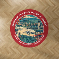 Thumbnail for Santiago Cibao International Airport (STI) Carpets - Carpet Round - Badge - Red