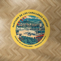 Thumbnail for Santiago Cibao International Airport (STI) Carpets - Carpet Round - Badge - Yellow