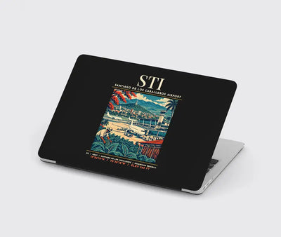 STI - Poster - MacBook Case - Black