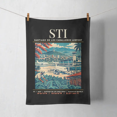 STI - Poster - Towel - Black