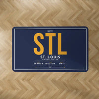 Thumbnail for St. Louis Lambert International Airport (STL) Carpets - Carpet Rectangle - ID Tag - Dark Blue