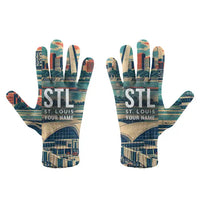 Thumbnail for St. Louis Lambert International Airport (STL) Gloves - Gloves - Full - 3D + Name