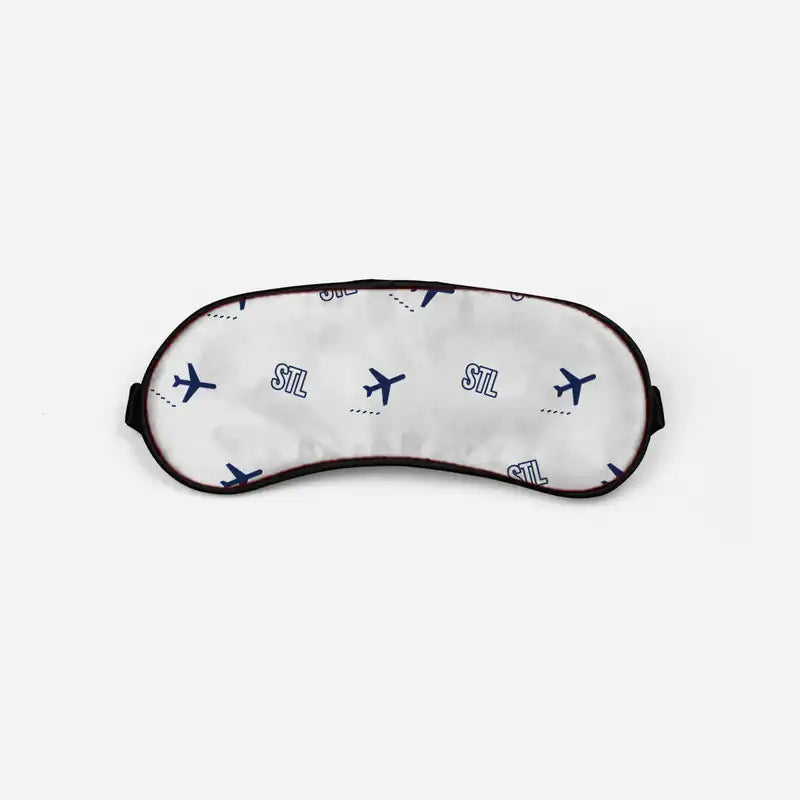 St. Louis Lambert International Airport (STL) Sleep Masks - Sleep Mask - Pattern - Light Gray