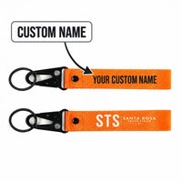 Thumbnail for Charles M. Schulz–Sonoma County Airport Santa Rosa (STS) Hawk-Shaped Key Chains - Hawk Key Chain - Tag - Orange + NAME