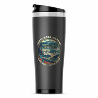 Thumbnail for Charles M. Schulz–Sonoma County Airport Santa Rosa (STS) Travel Mugs - Badge - Stainless Steel (No Holder) - Gray