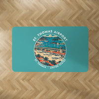 Thumbnail for Cyril E. King Airport (STT) Carpets - Carpet Rectangle - Badge - Turquoise