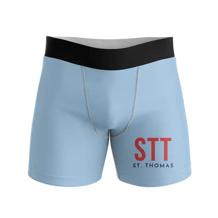 Cyril E. King Airport (STT) Men Boxers - Code - Light Blue