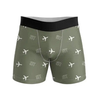 Thumbnail for Cyril E. King Airport (STT) Men Boxers - Pattern - Green Army
