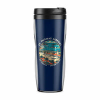 Thumbnail for Cyril E. King Airport (STT) Travel Mugs - Badge - Plastic (No Holder) - Dark Blue