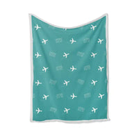 Thumbnail for Stavropol Shpakovskoye Airport (STW) Bedding Sets & Blankets - Blanket - Pattern - Turquoise
