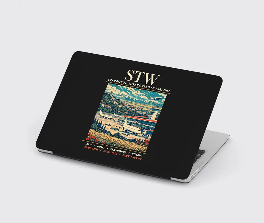 STW - Poster - MacBook Case - Black