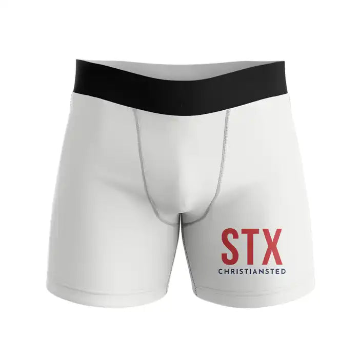 Henry E. Rohlsen Airport (STX) Men Boxers - Code - White