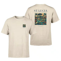 Thumbnail for ST LUCIA - Poster - Double-Side T-Shirt - Beige