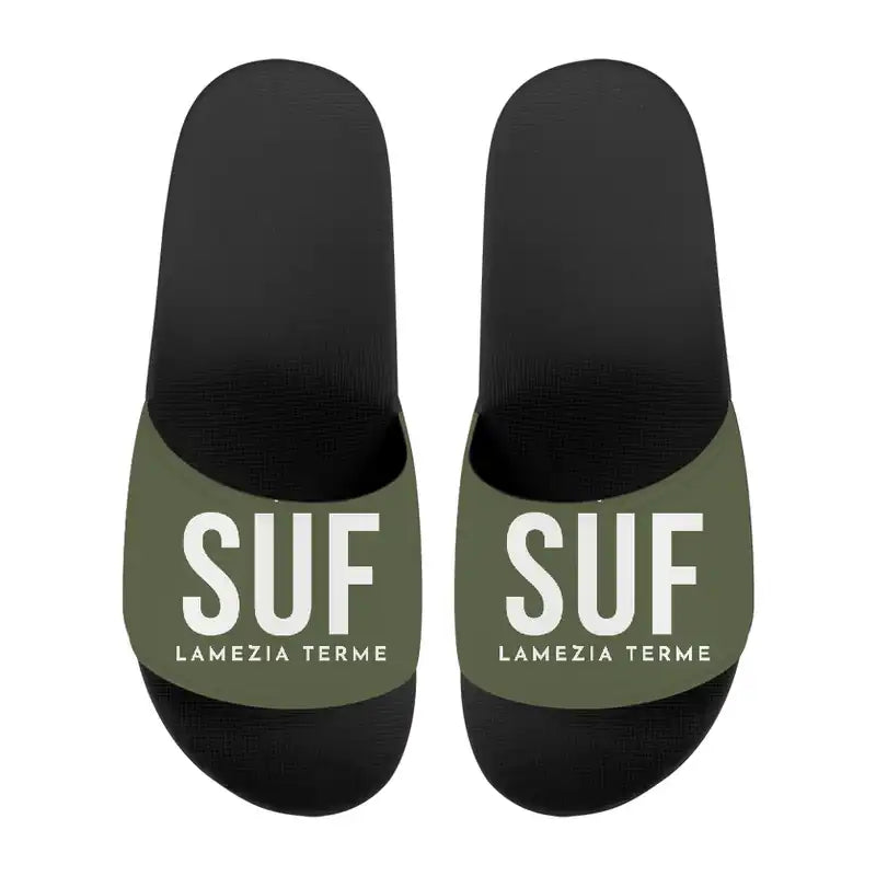 Lamezia Terme International Airport (SUF) Slippers & Flip Flops - Slippers - Sport - Code - Green Army