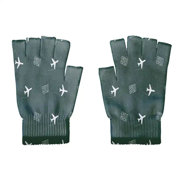 Satu Mare International Airport (SUJ) Gloves - Gloves - Cut - Pattern - Dark Green