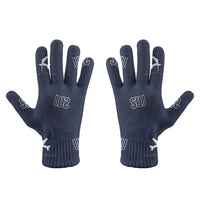 Thumbnail for Satu Mare International Airport (SUJ) Gloves - Gloves - Full - Pattern - Navy Blue