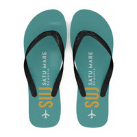 Thumbnail for Satu Mare International Airport (SUJ) Slippers & Flip Flops - Slippers - Flip Flops - Code - Turquoise