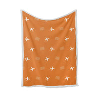 Thumbnail for Friedman Memorial Airport (SUN) Bedding Sets & Blankets - Blanket - Pattern - Orange