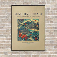 Thumbnail for SUNSHINE COAST - Poster - Canvas Framed - Beige
