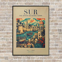 Thumbnail for SUR - Poster - Canvas Framed - Beige