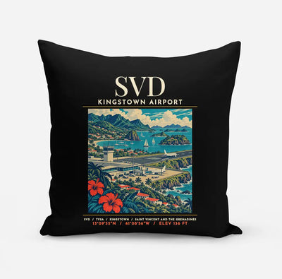 SVD - Poster - Pillow - Black