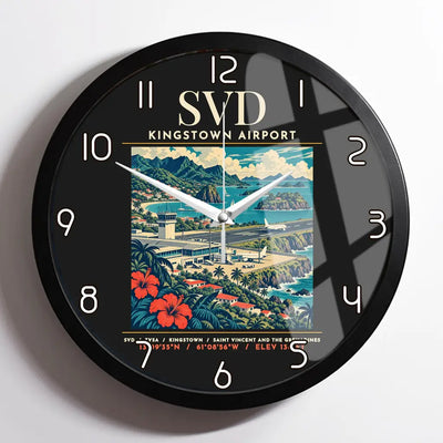 SVD - Poster - Wall Clock Framed - Black