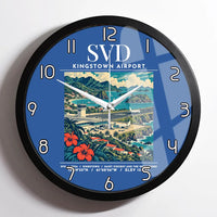 Thumbnail for SVD - Poster - Wall Clock Framed - Blue