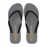 Thumbnail for St Vincent Argyle International Airport (SVD) Slippers & Flip Flops - Slippers - Flip Flops - Code - Gray