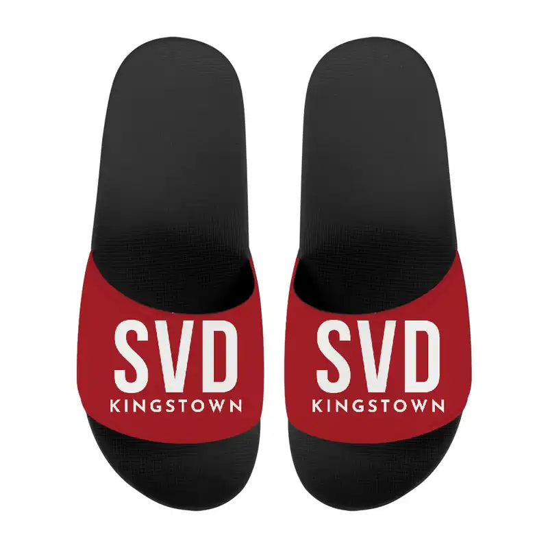 St Vincent Argyle International Airport (SVD) Slippers & Flip Flops - Slippers - Sport - Code - Red