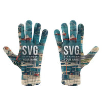 Thumbnail for Stavanger Airport, Sola (SVG) Gloves - Gloves - Full - 3D + Name