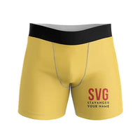 Thumbnail for Stavanger Airport, Sola (SVG) Men Boxers - Code + Name - Yellow