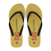 Thumbnail for Stavanger Airport, Sola (SVG) Slippers & Flip Flops - Slippers - Flip Flops - Code - Yellow