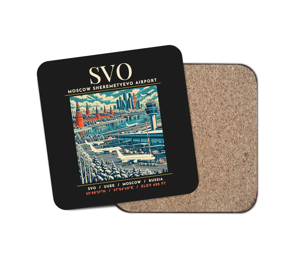 SVO - Poster - Coaster - Black