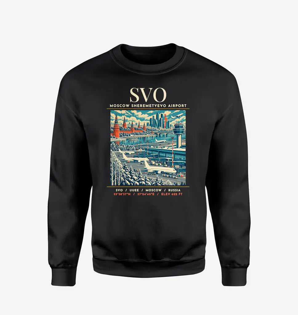 SVO - Poster - Sweatshirt - Black