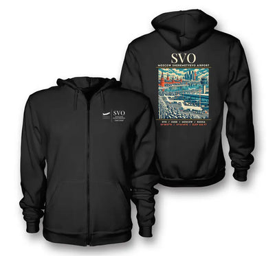 SVO - Poster - Zipped Hoodie - Black