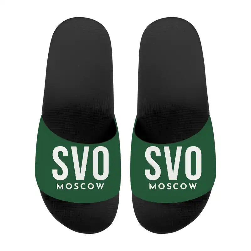 Moscow Sheremetyevo International Airport (SVO) Slippers & Flip Flops - Slippers - Sport - Code - Green