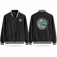 Thumbnail for Moscow Sheremetyevo International Airport (SVO) Stylish Jackets - Baseball Collar - Badge - Black