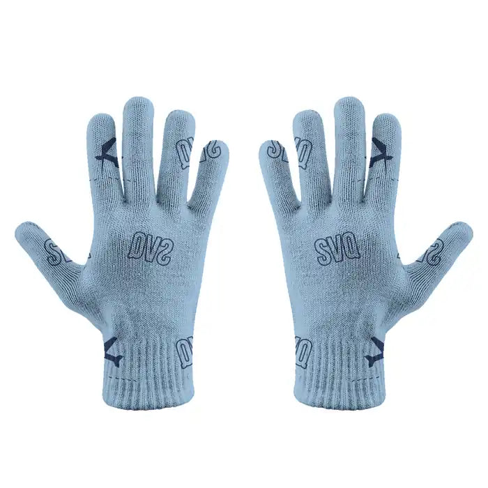 Seville Airport (SVQ) Gloves - Gloves - Full - Pattern - Light Blue