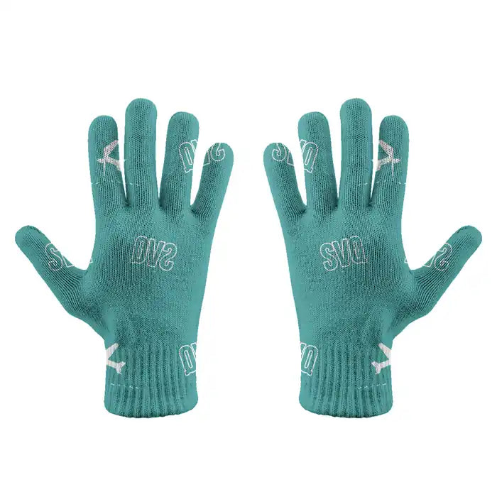 Seville Airport (SVQ) Gloves - Gloves - Full - Pattern - Turquoise