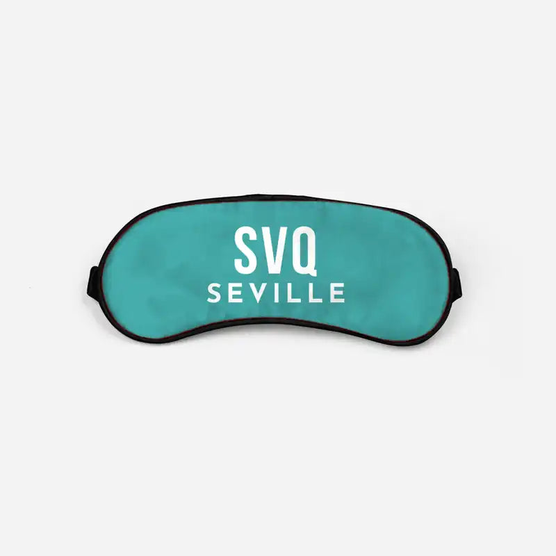 Seville Airport (SVQ) Sleep Masks - Sleep Mask - Code - Turquoise